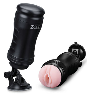 Zolo Solo Flesh Discreet Suction Mounted Masturbator X-ZO6017