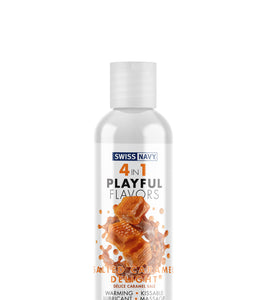 Swiss Navy 4-in-1 Playful Flavors - Salted Caramel Delight - 1 Fl. Oz. MD-SN4N1FSCD1
