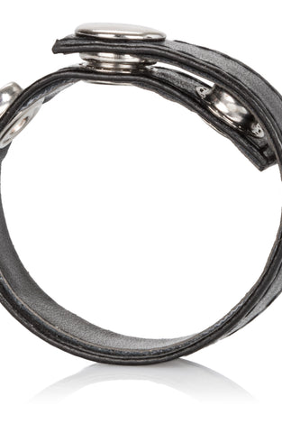 Leather Black 3-Snap Ring SE1411032