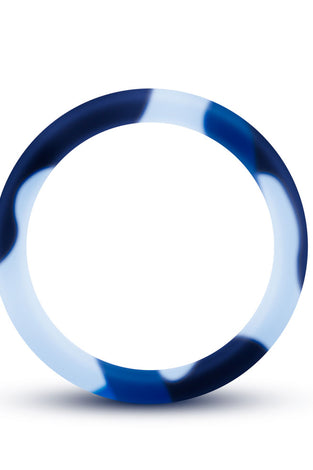 Performance - Silicone Camo Cock Ring - Blue  Camoflauge BL-91168