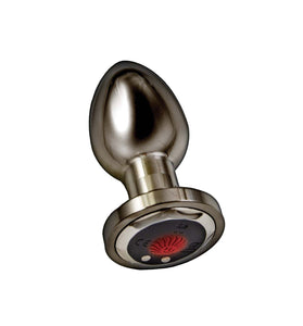 Ass-Sation Remote Vibrating Metal Plug - Black NW3069-2