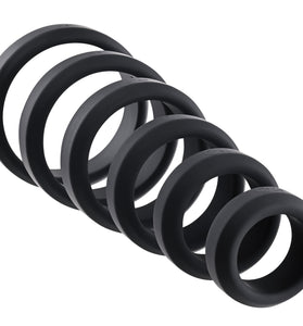 6-Piece Penis Ring Set - Black AE-WF-0259-2