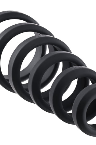 6-Piece Penis Ring Set - Black AE-WF-0259-2