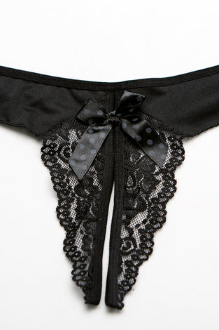 Panty Spandex W/box Accent Black - Os HOT-31029BLK