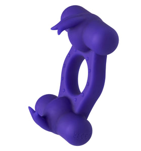 Silicone Rechargeable Triple Orgasm Enhancer -  Purple SE1843503