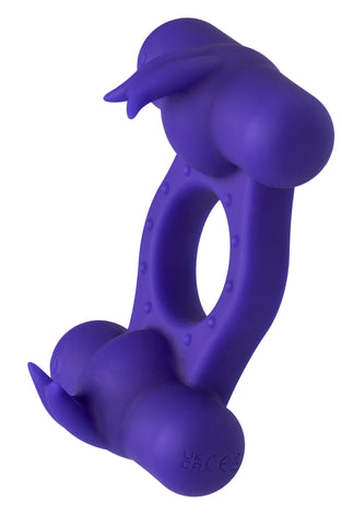 Silicone Rechargeable Triple Orgasm Enhancer -  Purple SE1843503