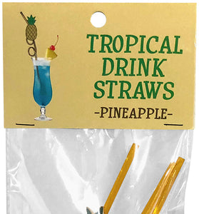 Tropical Drinking Straws - Pineapple - 3 Pack KG-NVD96
