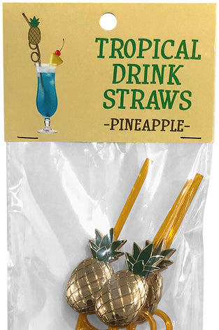 Tropical Drinking Straws - Pineapple - 3 Pack KG-NVD96