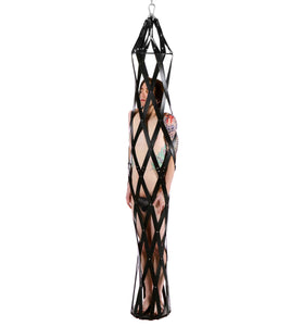 Hanging Rubber Strap Cage - Black MS-AD743