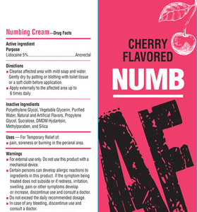 Numb Af - Anal Desensitizer Gel - Cherry -  1.5 Fl Oz LG-BT610