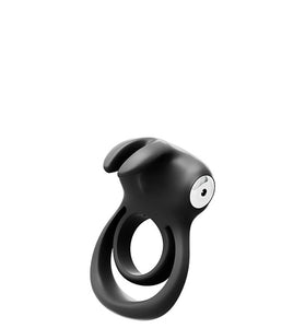 Thunder Bunny Rechargeable Dual Ring - Black Pearl BU-0604