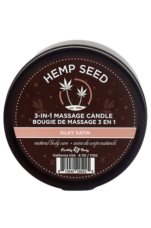 3-in-1 Massage Candle - 6 Oz. - Silky Satin EB-HSCH022C