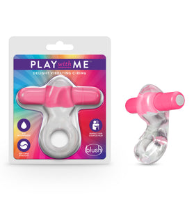 Play With Me  Delight Vibrating C-Ring - Pink BL-74300