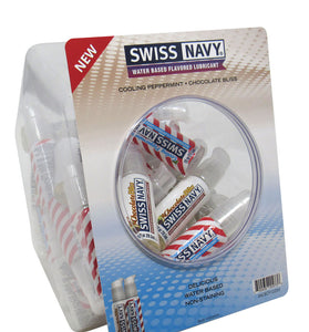 Swiss Navy Chocolate and Pepermint 1oz 50pc Fishbowl MD-SNCBCP1O50