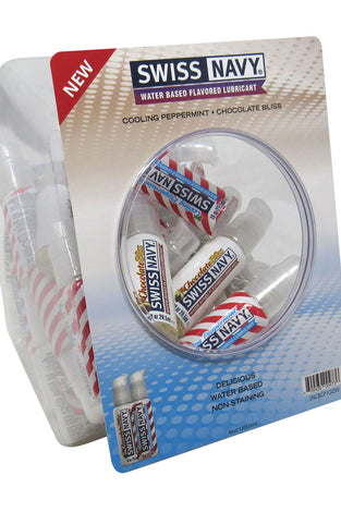 Swiss Navy Chocolate and Pepermint 1oz 50pc Fishbowl MD-SNCBCP1O50