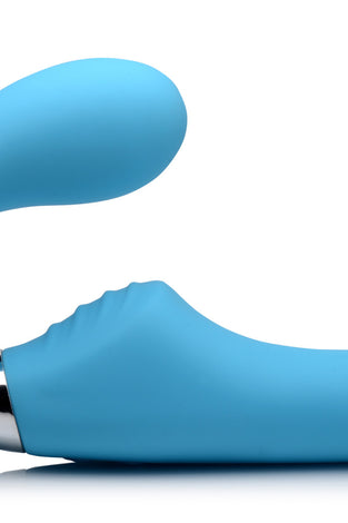 10x Mighty Rider Vibrating Strapless Strap-on - Blue SU-AG557-BLUE