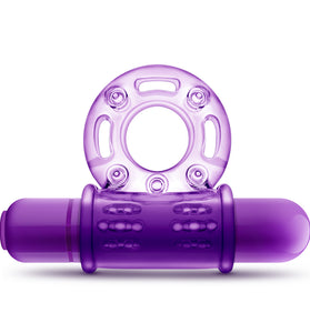 Play With Me - Couples Play - Vibrating Cock Ring - Purple BL-77901