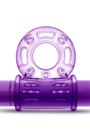 Play With Me - Couples Play - Vibrating Cock Ring - Purple BL-77901