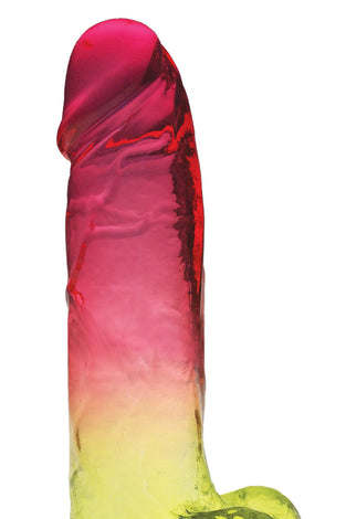 Shades - 8 Inch Gradient Dong - Pink and Yellow IC1304