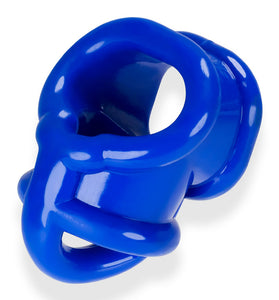 Oxballs Ballsling Cocksling W / Splittler - Police Blue OX-3027-PB