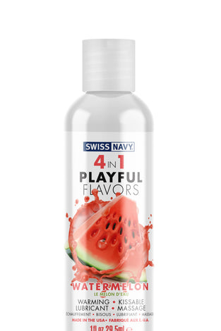 Swiss Navy 4-in-1 Playful Flavors - Watermelon 1  Oz MD-SN4N1FWM1