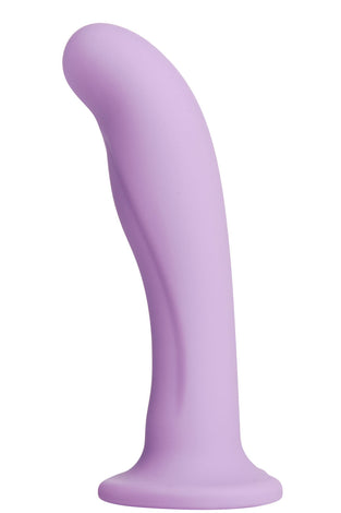 Royal Heart on Silicone Harness Dildo - Purple SU-AE581