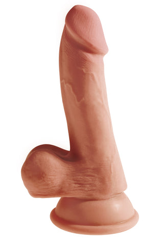 King Cock Plus Triple Density 6.5 Inch Cock With Balls - Tan PD5717-22