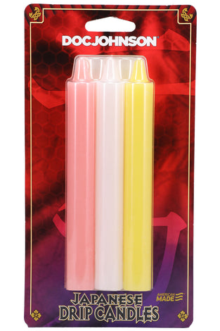Japanese Drip Candles - 3 Pack - Pink, White, Yellow DJ2101-02-CD