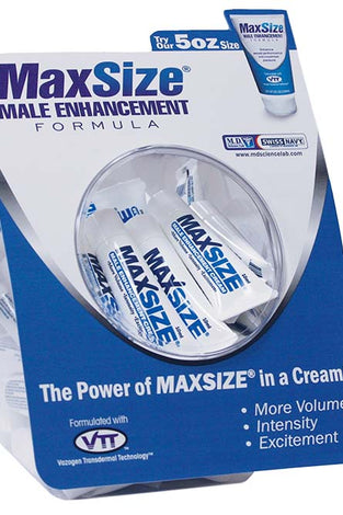 Max Size Gel - 50 Count Fishbowl - 10ml Packets MD-MSC50FB