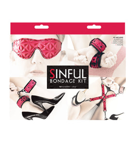 Sinful - Bondage Kit - Pink NSN1219-04