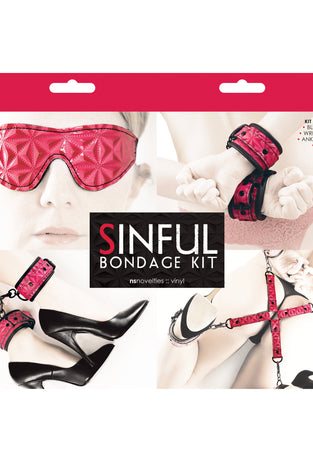 Sinful - Bondage Kit - Pink NSN1219-04