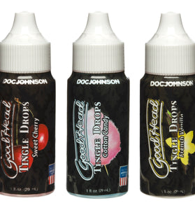 Goodhead - Tingle Drops- 3-Pack - French Vanilla, Cotton Candy, Sweet Cherry DJ1360-19-BX