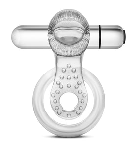 Stay Hard - 10 Function Vibrating Tongue Ring - Clear BL-66912