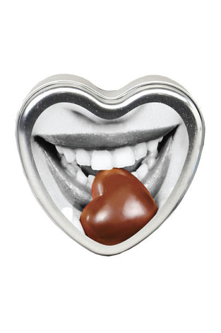 Edible Heart Candle- Chocolate - 4 Oz. EB-HSCK005