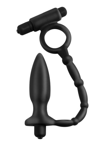 Anal Fantasy Collection Ass Kicker With Cockring - Black PD4609-23