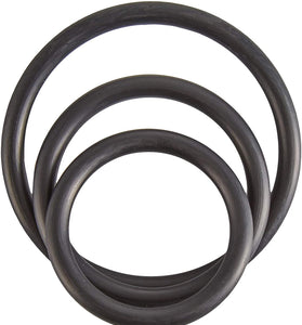 Rubber Cock Ring Set - Black BSPR-14