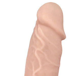7 Inch Fleshstixxx Silicone Dildo With Balls -  Vanilla CN-19-0528-10