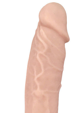 7 Inch Fleshstixxx Silicone Dildo With Balls -  Vanilla CN-19-0528-10