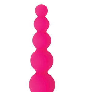 Adam and Eve Silicone Booty Bliss Vibrating Beads  - Pink AE-FC-9742-2