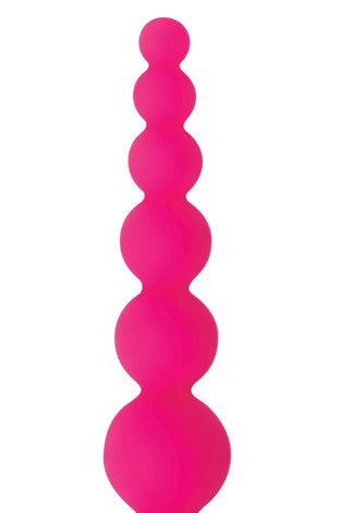 Adam and Eve Silicone Booty Bliss Vibrating Beads  - Pink AE-FC-9742-2