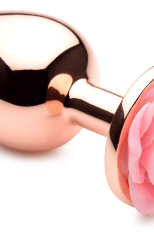 Pink Rose Gold Anal Plug - Large BTYS-AG855-LRG