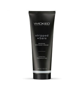 Stripped and Bare - Unscented Sensual Massage  Cream - 4 Oz WS-90944
