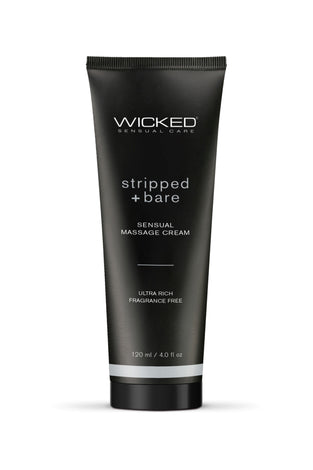 Stripped and Bare - Unscented Sensual Massage  Cream - 4 Oz WS-90944