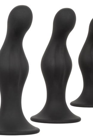 Silicone Anal Ripple Kit - Black SE0410252