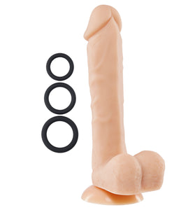 9 Inch Silicone Pro Odorless Dong - Flesh WTC852882