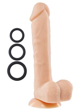 9 Inch Silicone Pro Odorless Dong - Flesh WTC852882