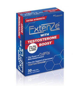 Extenze With Testosterone Boost 30ct Box EXTZWTB