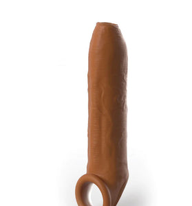 Fantasy X-Tensions Elite Uncut 7 Inch Extension  Sleeve With Strap - Tan PD4156-22