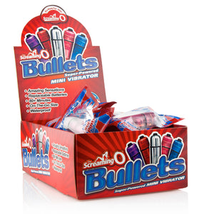 Screaming O Bullets - 20 Piece Pop Box Display - Assorted Colors BUL20-110D