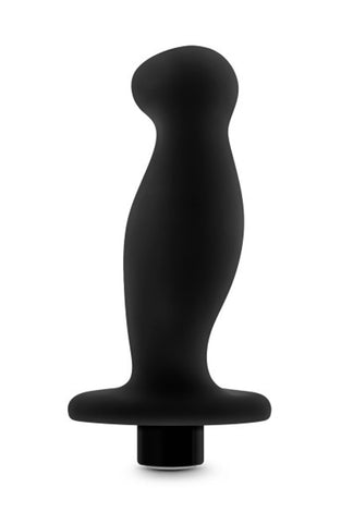 Anal Adventures- Platinum- Silicone Vibrating Prostate Massager 02-Black BL-11625